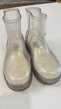 UGG Drizlita Clear Waterproof Rain Boots Women’s Size 7 Transparent Pull On